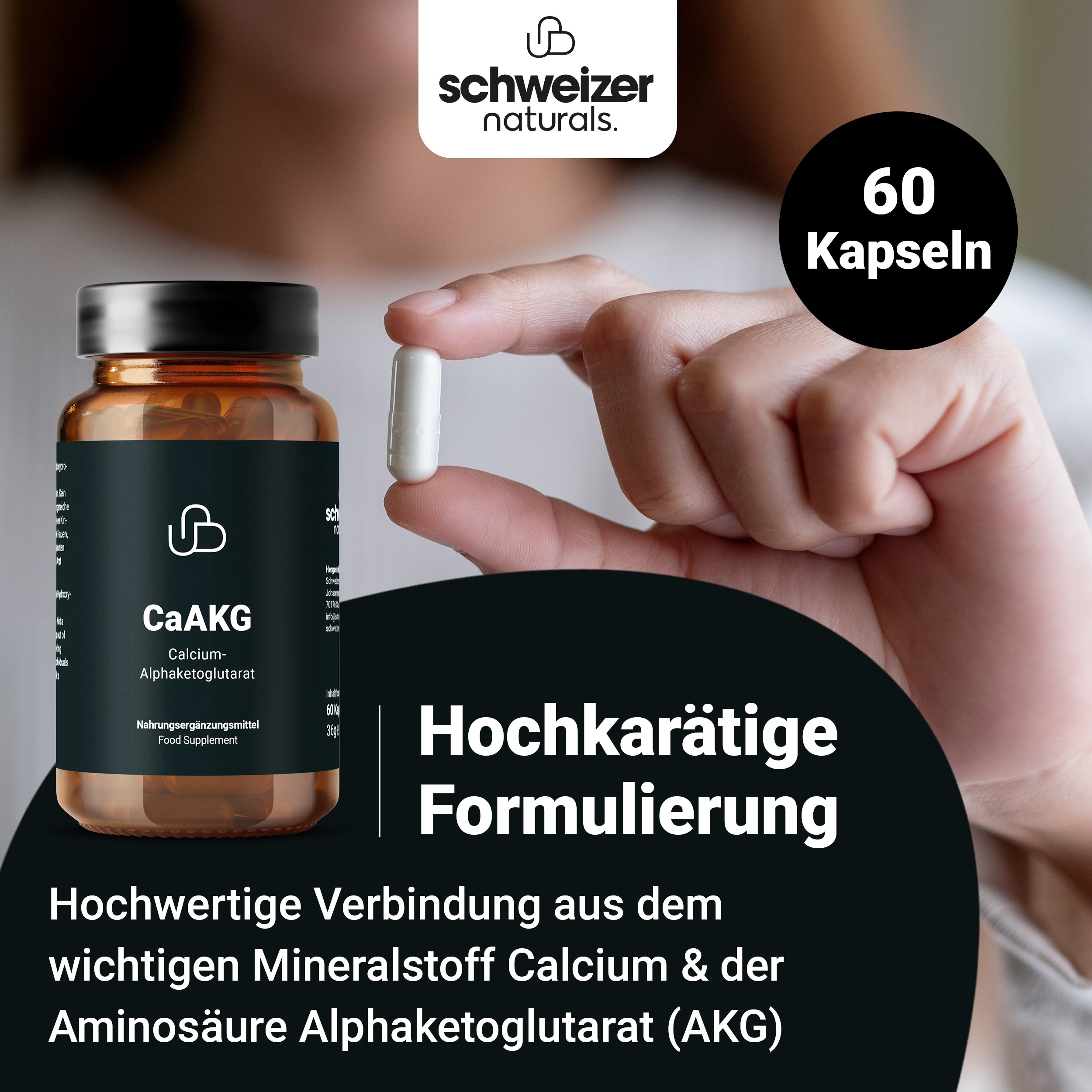 CaAKG Calcium-Alphaketoglutarat, 3x 60 Kapseln (Set)