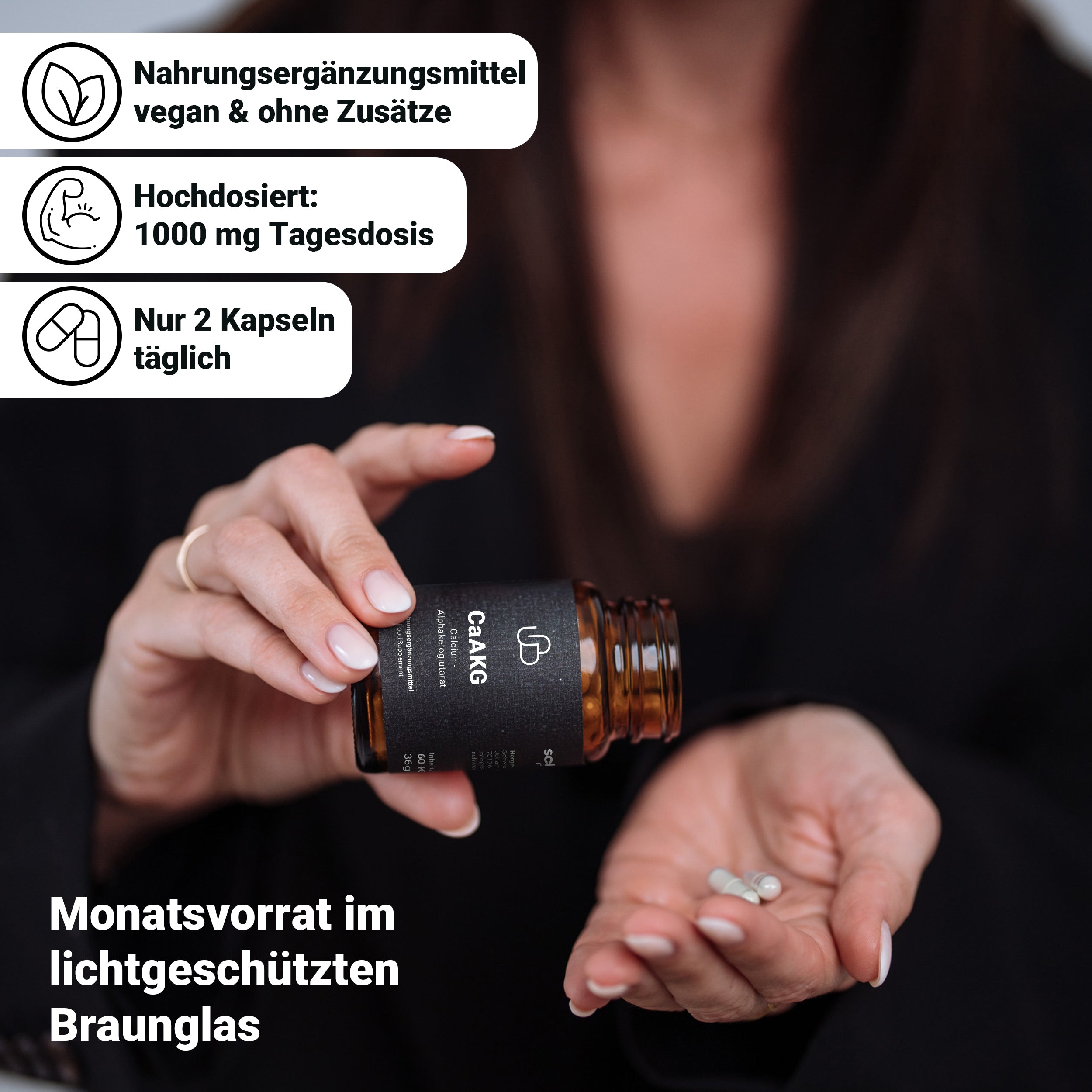 CaAKG Calcium-Alphaketoglutarat, 3x 60 Kapseln (Set)