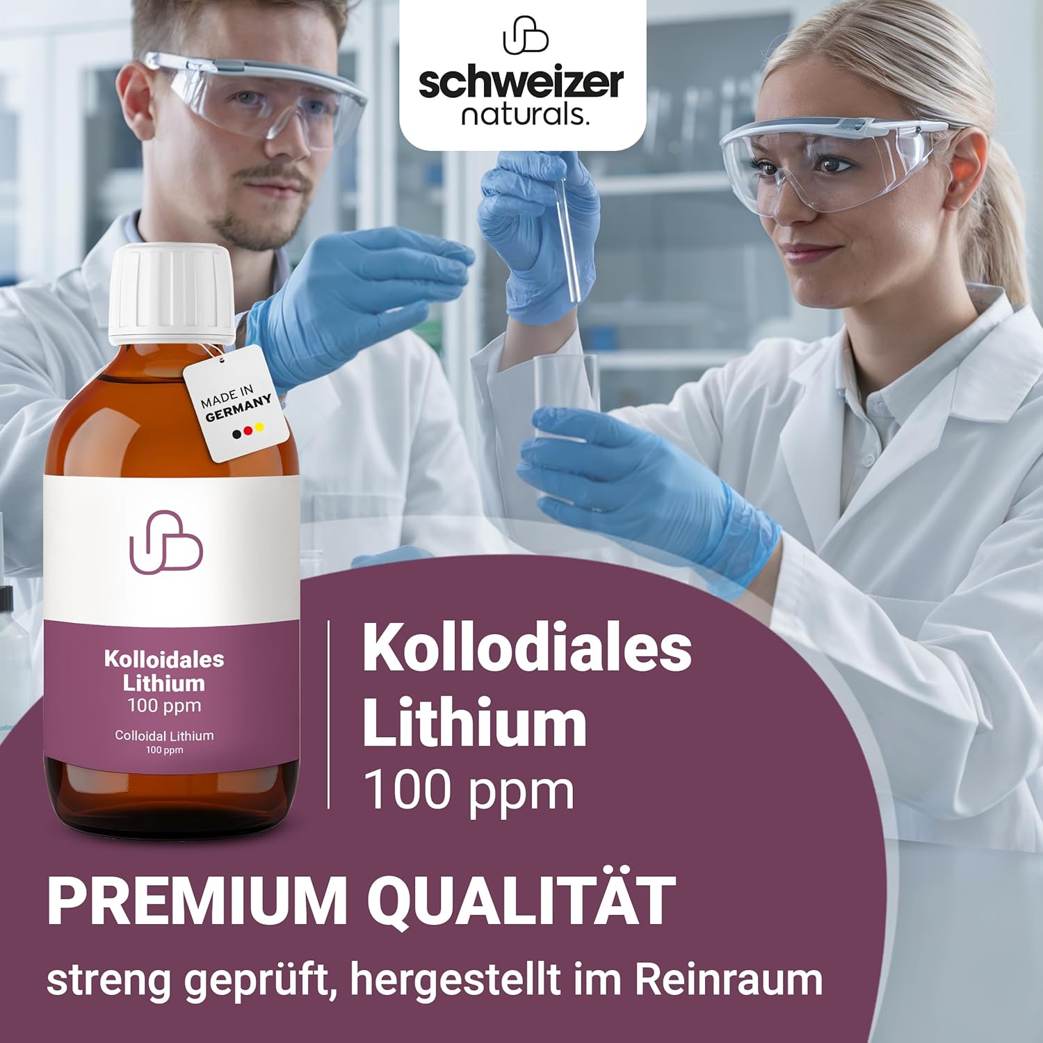 Kolloidales Lithium, Konzentration 100 ppm 250 ml