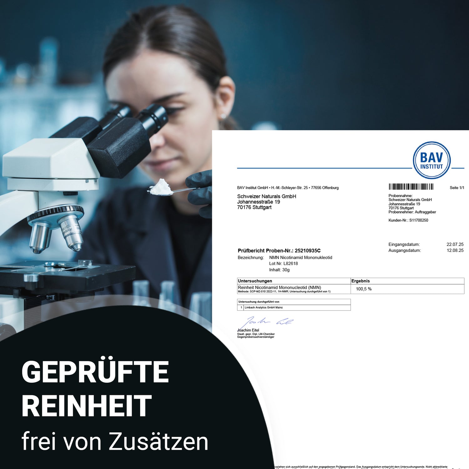 NMN Pulver - Premium Nicotinamid Mononukleotid 30g