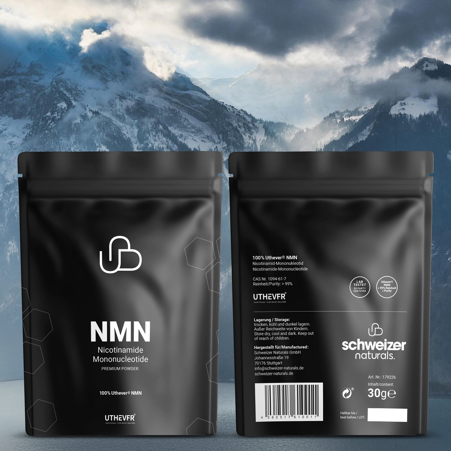 NMN Pulver - Premium Nicotinamid Mononukleotid 30g