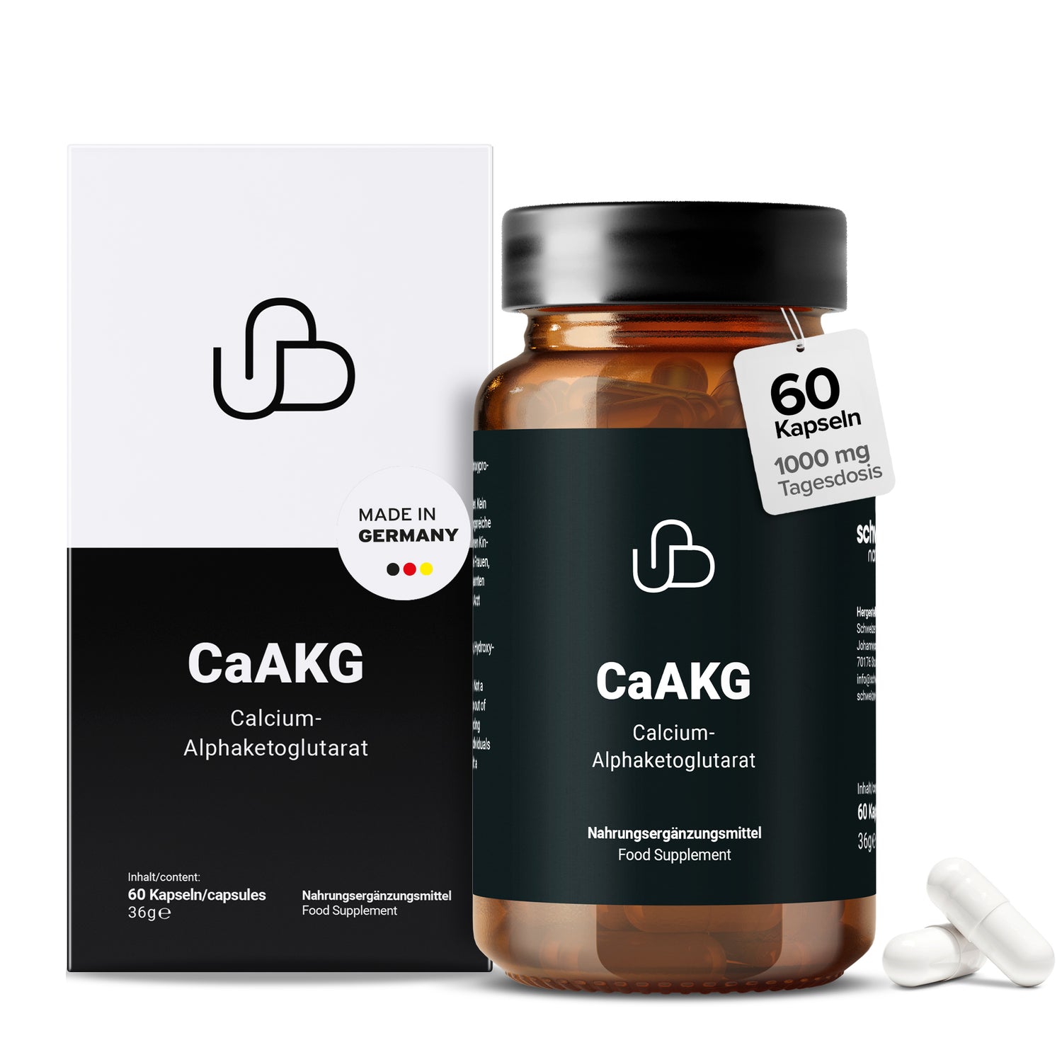 CaAKG Calcium-Alphaketoglutarat, 3x 60 Kapseln (Set)
