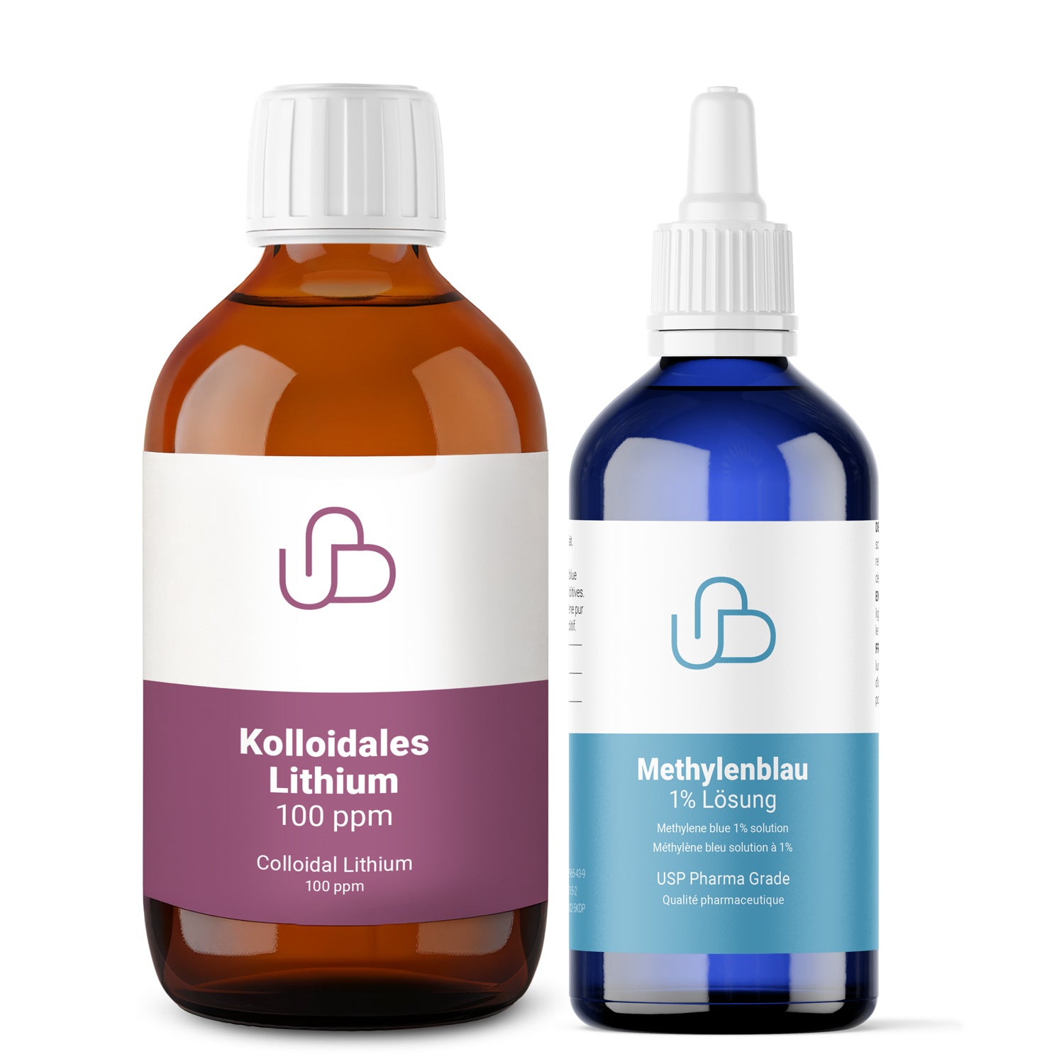 Kolloidales Lithium 250 ml und Methylenblau 100 ml Set