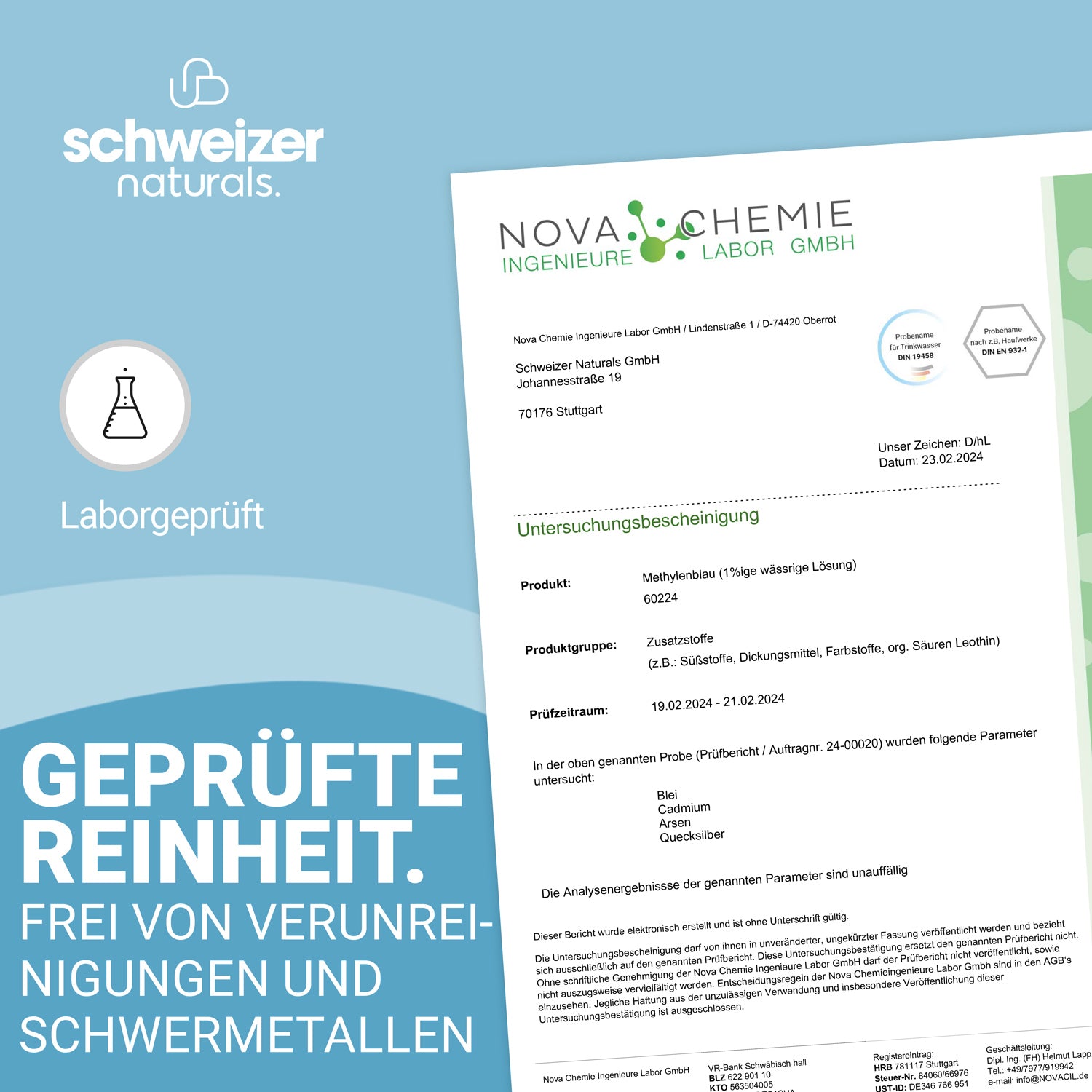 Methylenblau Lösung 1% Pharma Qualität 2x 100 ml