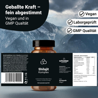 Shilajit Komplex, 3x 60 Kapseln (Set)