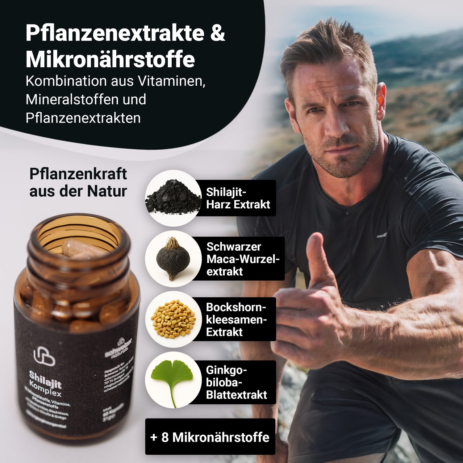 Shilajit Komplex, 60 Kapseln