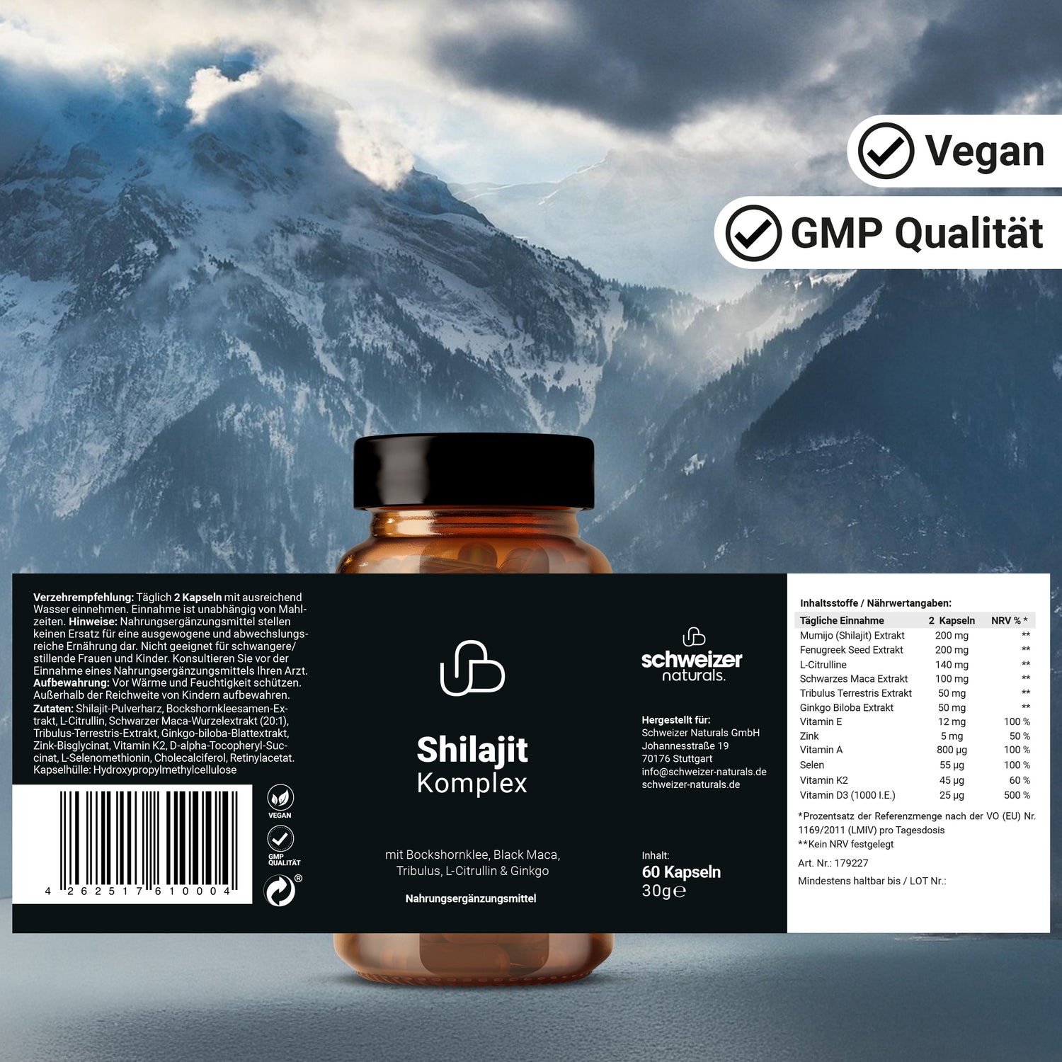 Shilajit Komplex, 3x 60 Kapseln (Set)