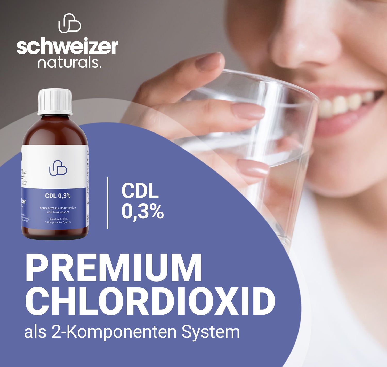 CDL 0,3 % Plus, concentré de dioxyde de chlore 250 ml
