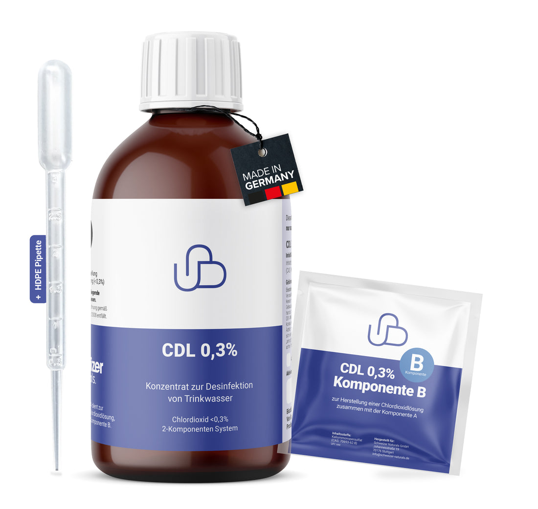 CDL 0,3 % Plus, concentré de dioxyde de chlore 250 ml